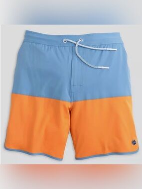 JOHNNIE-O MALIBLU TULLY HALF ELASTIC 7" SURF SHORTS BOARDSHORTS SWIM TRUNKS SZ L
